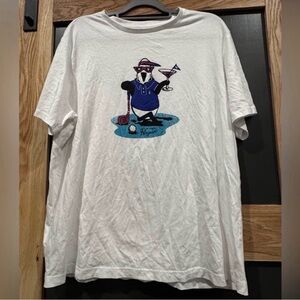 Original Penguin Golf Graphic T-Shirt White XL